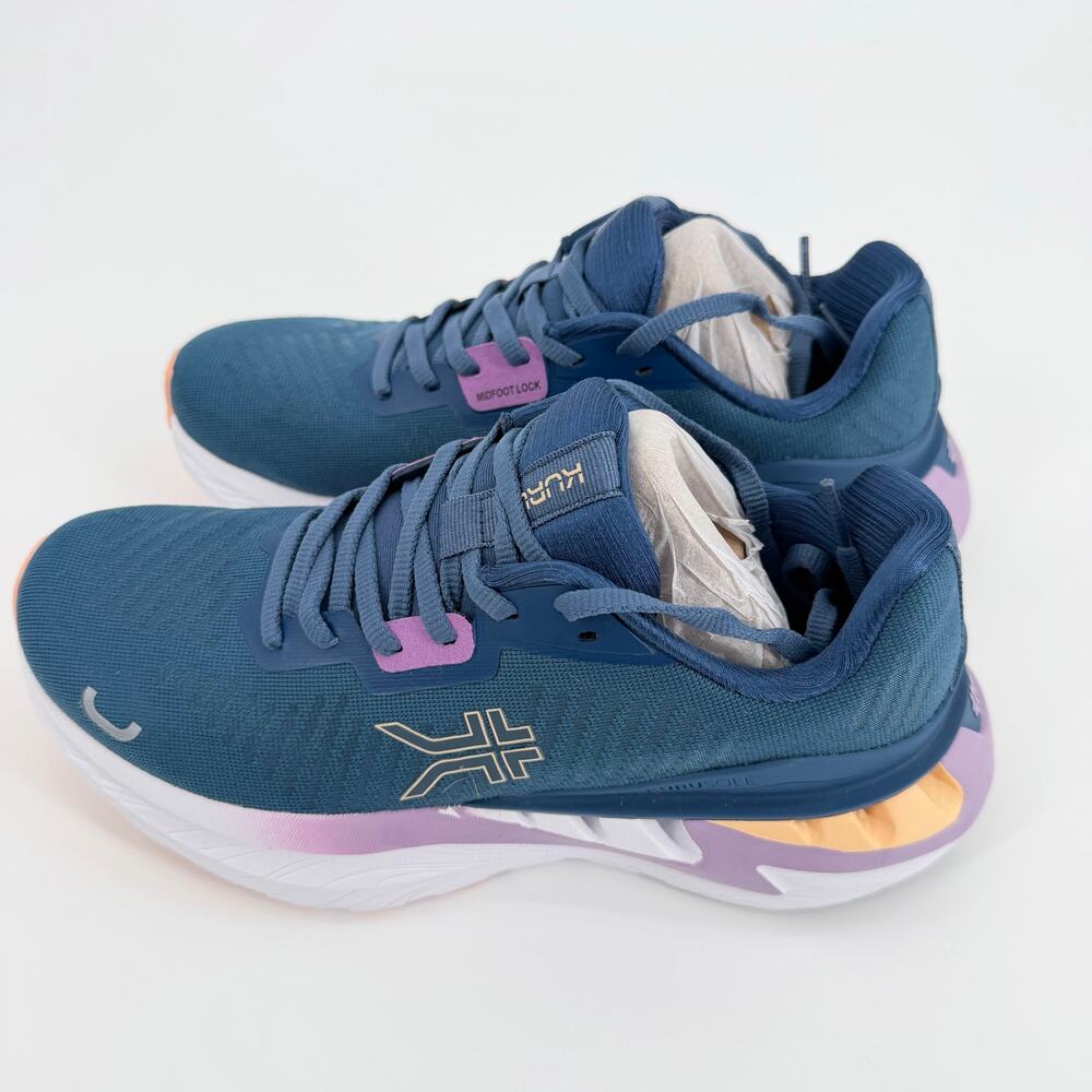 NIB KURU Triple Max Ion Women 7.5 M Plantar Fasciitis Relief Running Shoes Blue - Picture 4 of 9